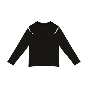 Amybaby儿童2025女童冬季针织打底衫宝宝洋气套头毛衣柔软加厚