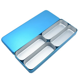 牙科材料车针消毒盒四格4槽磨头扩大针根管锉洁牙刀头金属车针架