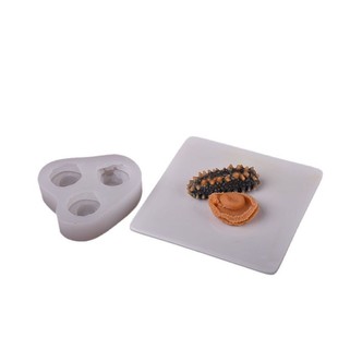 新款仿真海参鲍鱼素食硅胶模具DIY菜品冷菜摆盘装饰皮冻魔芋磨具