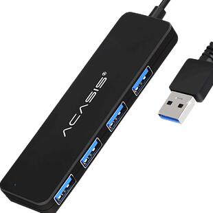 阿卡西斯usb插头多口typec拓展坞扩展器分线器笔记本电脑usb集线器插头多口外接U盘一拖四转接头延长线hub3.0