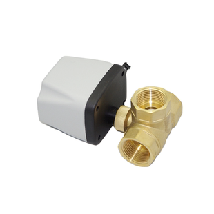 电动二通球阀220v两线常闭常开式电动水阀开关DC12V24VAC110V220V