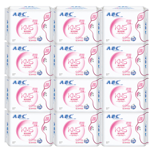 ABC卫生巾姨妈女棉柔夜用280mm超薄整箱批发组合装官方正品