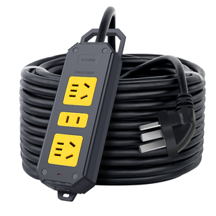 大功率工地用插座地拖接线板带线插排家用电动车充电延长线2/30米