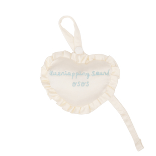 OSOS自白书包挂件女生原创配饰缎面可爱心刺绣挂饰包挂礼物钥匙扣