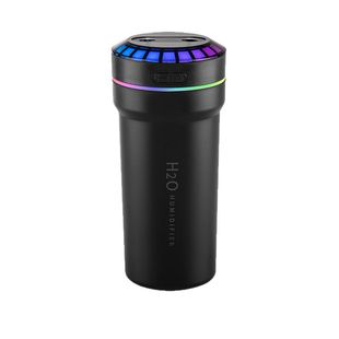 高档车载净化器香薰机喷雾空气加湿器静音声控律动七彩灯随车启停