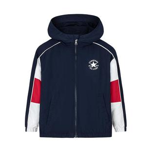 匡威童装男童夹克2026春季新款本命年红色中大童防风连帽休闲外套