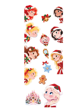 圣诞节迪士尼邮轮门贴磁吸冰箱贴Christmas+disney+cruise+magnet