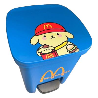 布丁狗M记垃圾桶家用带盖