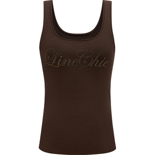 LINCCHIC金羽杰2026年春季新品U领针织吊带背心女S261SW302YY