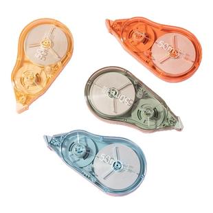 得力臻省力修正带顺滑50米学生用大容量PET膜不易断可偏转修正头修正带一顺到底修改带大容量实惠装涂改带