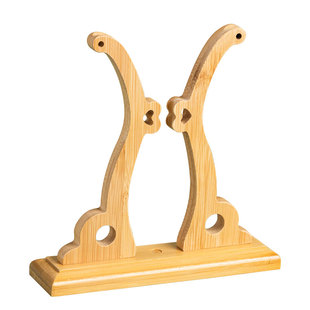 团扇扇架楠竹扇托实木底座支架折扇漆扇摆放落地展示支架中国风秀禾婚扇小号大号可拆卸架陈列架中式扇子扇托