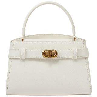 CHARLES&KEITH春季女包CK2-50270880小号金属扣带饰手提凯莉包女