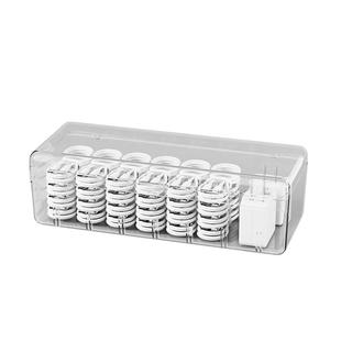 数据线收纳盒电源充电线充电器整理神器手机家用桌面理线器线盒集