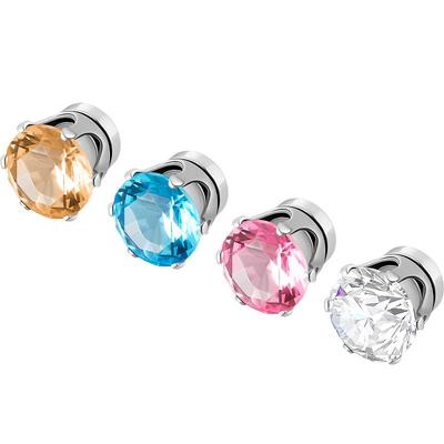 磁吸扣钻石高级感耳钉女