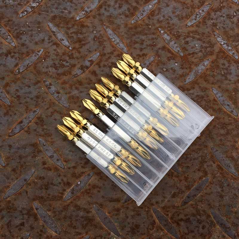 供应十字批头双头电动螺丝刀披头加长磁性风批手电钻批头旋具头