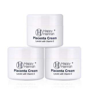 3瓶澳洲Happy Hannah乐晗含维生素E绵羊油胎抗缓润修身体乳霜衰复