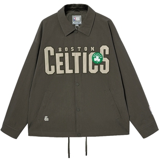 杰克琼斯男装春季士生NBA联名款凯尔特人队翻领夹克外套225321009