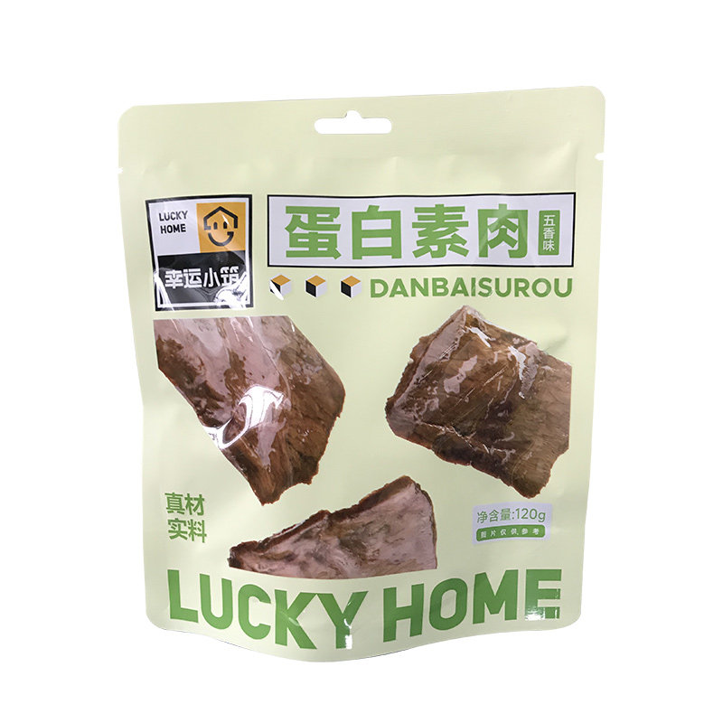 幸运小筑蛋白素肉120g装手撕素肉
