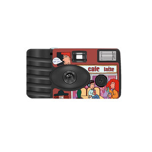 135柯达一次性胶片插画带闪彩色相机冲洗胶卷傻瓜机儿童拍立得机