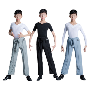 男童拉丁舞练功服儿童比赛考级标准服少儿拉丁舞训练服舞蹈演出服
