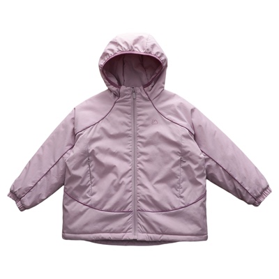 女童加厚防风衣中大儿童男童亲子夹棉连帽外套保暖棉衣冬季新款潮