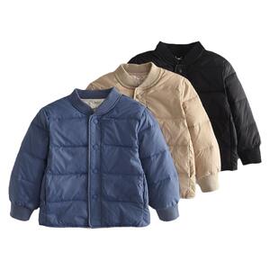 24秋冬新款韩版羽绒服内胆男女中大童90白鸭绒保暖校服内搭双口袋