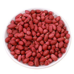 新货原味熟红皮花生米小粒红衣花生500g孕妇零食花生仁无壳无添加