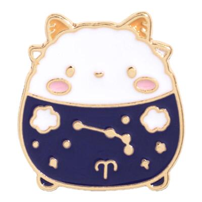 卡通金属徽章十二星座胸针