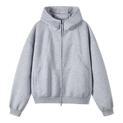 FIDO DIDO开衫外套小众美式重磅宽松潮高街连帽拉链卫衣男女秋冬