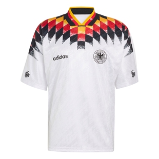 维尔茨同款 德国队1994复古足球休闲文化短袖球衣adidas阿迪达斯