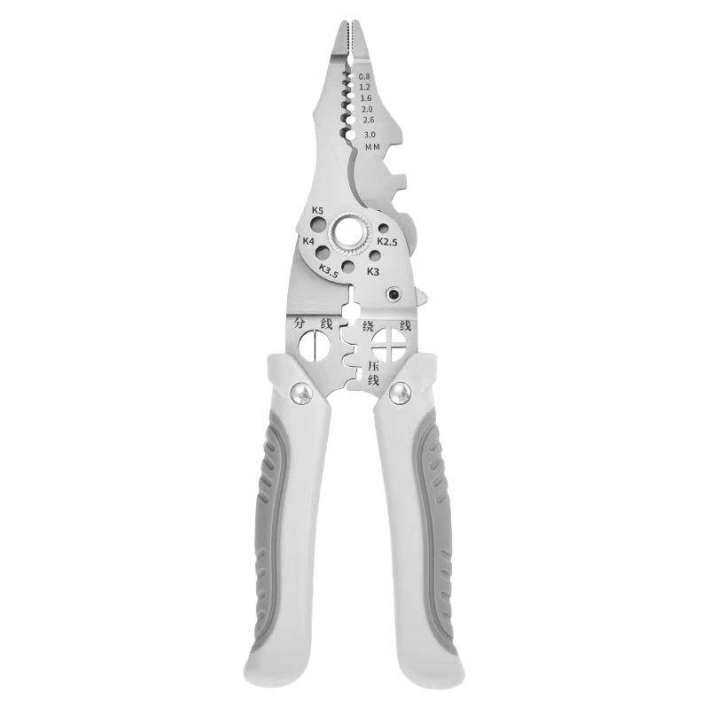 德国21合一多功能剥线钳电工专用分线钳工业级剥线皮神器压线多用