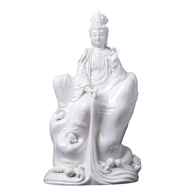 陶瓷富贵恩泽自在观音大师徐才提