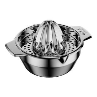 316不锈钢手动榨汁器家用压榨机柠檬橙子挤压器按压式榨汁神器