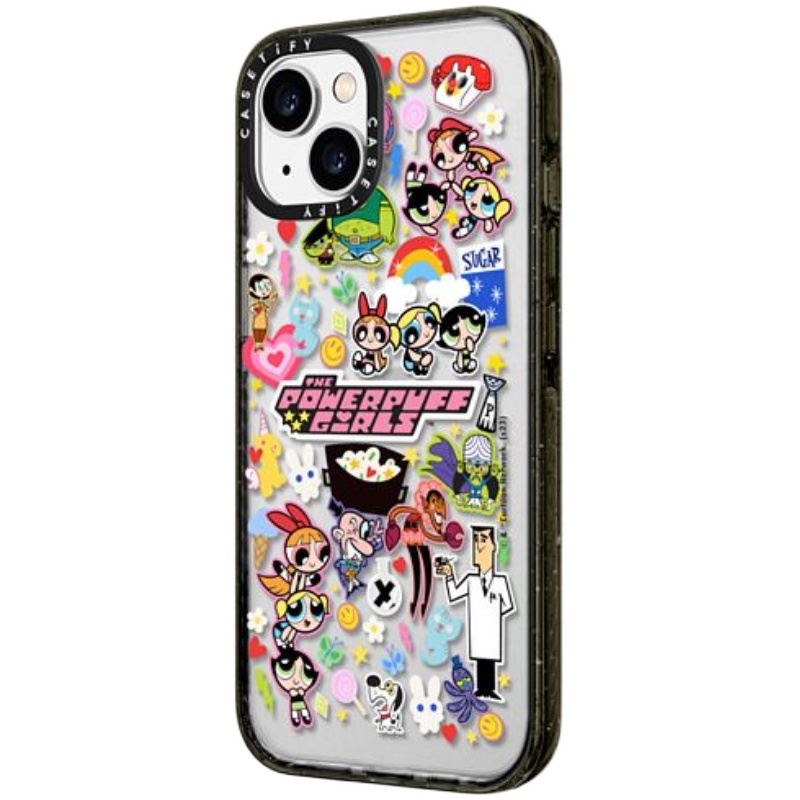 The Powerpuff Girls x CASETiFY飞天小女警联名贴纸适用于iPhone15/14/13/12/Plus/Pro/Max防摔手机壳