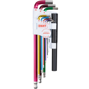 EIGHT日本百利内六角扳手套装加力棒特长内6角六方六棱螺丝刀工具