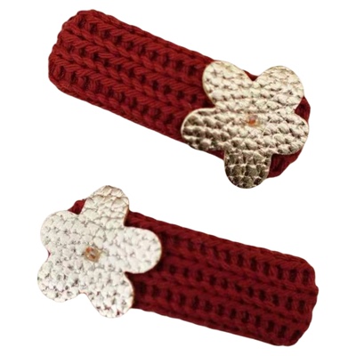 buma新年款儿童手工小发夹女宝发卡维多利亚格纹日常百搭不勒发圈