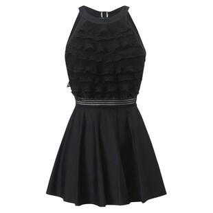 温泉泳衣女高级感2025新款连体小个子白色仙气度假绝美泳装女保守