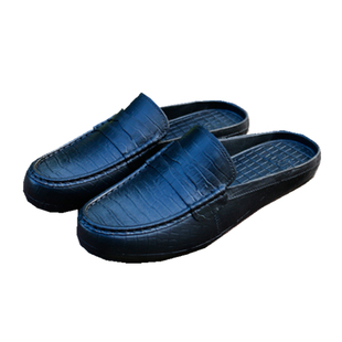 夏季英伦豆豆鞋防水凉拖鞋包头半拖鞋男士沙滩鞋懒人休闲潮男凉鞋