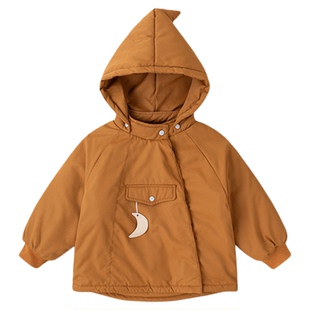 女童冬季棉服女宝连帽外套小女孩儿童时髦棉袄小宝宝衣服婴儿童装