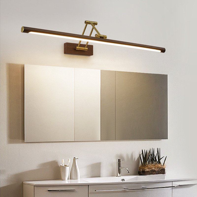 卫生间洗漱台镜前灯可伸缩字壁灯房间长条卧室灯002L一化妆简约