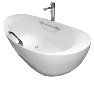 TOTO浴缸PJY1814PW HPW高端卫浴晶雅石材质独立式家用泡澡缸浴盆