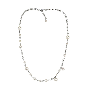 GRGR 同款项链钛钢贝珠珍珠项链男女嘻哈锁骨链潮流不掉色