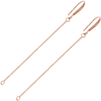 diy纯银玫瑰金色翡翠平安扣耳环