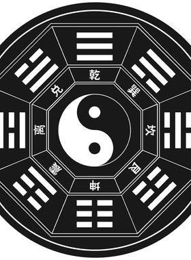 引磁片手机壳贴片磁力车载支架吸盘超薄引磁环粘贴铁片散热器强力带背胶5太极八卦大门贴6cm大小收纳磁吸贴片
