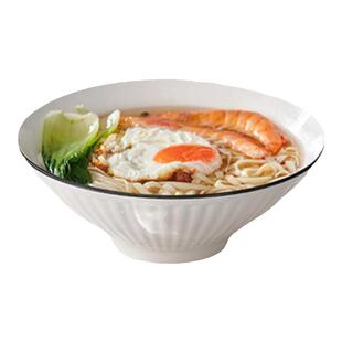 陶瓷拉面碗家用2026新款高级感大号斗笠面碗大碗汤面碗8寸面条碗