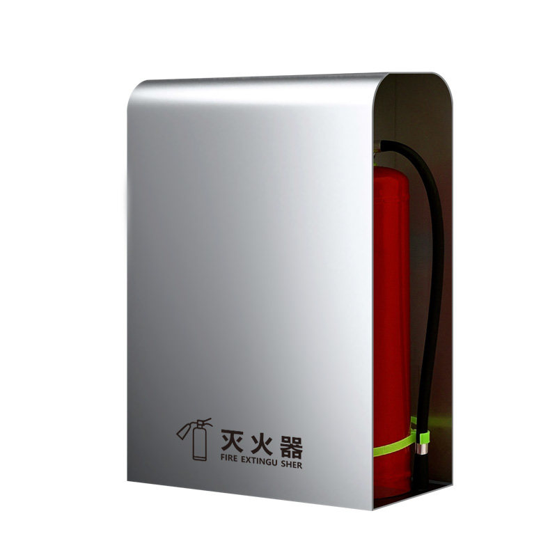 加厚不锈钢灭火器箱消防放置箱子
