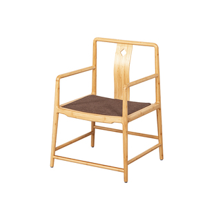 新中式家用圈椅南北官帽太师椅子茶室主人椅书房围椅客厅靠背餐椅