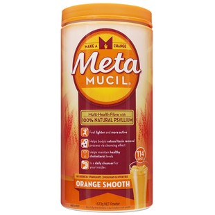 美国代购Metamucil美达施天然膳食纤维素粉通bian便mi 673g