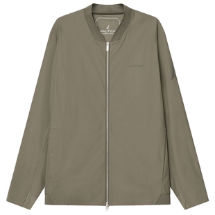 NAUTICA/诺帝卡黑帆男装春秋款亲肤抗菌棒球领夹克外套KB4105