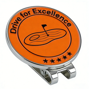 定制金属高尔夫帽夹mark马克果岭叉球位标磁吸帽徽可个性定做LOGO